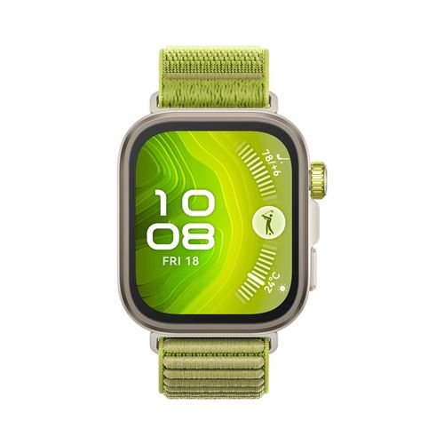 Montre connectée Huawei Watch Fit 4 Pro Bluetooth avec bracelet en tissu Vert État correct reconditionné disponible sur Fnac
