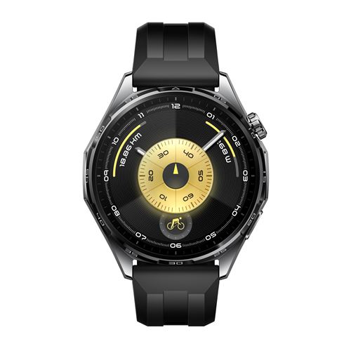 Montre connectée Huawei Watch GT6 46 mm Bluetooth Noir avec bracelet fluoroélastomère Noir État correct Huawei reconditionné disponible sur Fnac