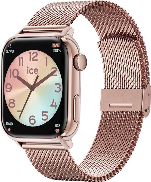 Montre connectée Ice-Watch Ice Smart 2.0 Bluetooth Or-rose avec bracelet Milanais Doré État correct Ice-Watch reconditionné disponible sur Fnac