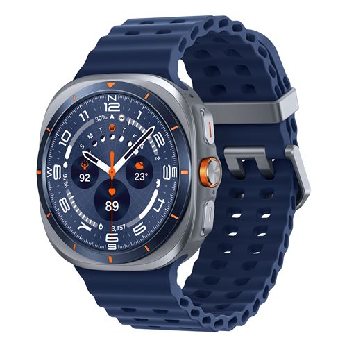 Montre connectée Samsung Galaxy Watch Ultra 2025 Bleu Titane État correct Samsung reconditionné disponible sur Fnac