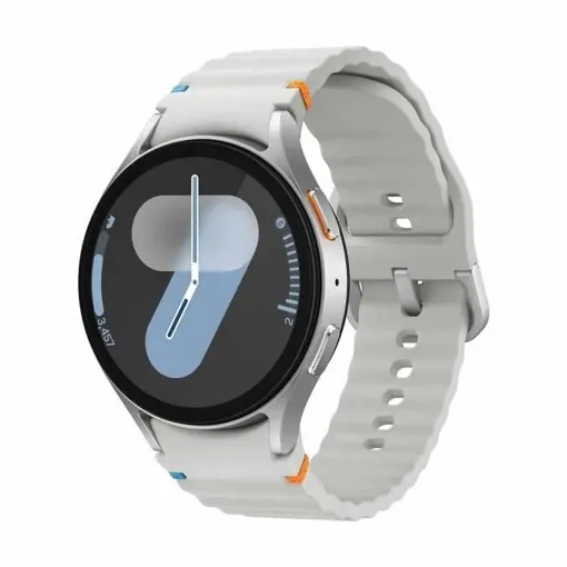 Montre connectée Samsung Galaxy Watch7 - Boîtier 44 mm avec bracelet sport caoutchouc taille M/L - Argent - Bluetooth Bon état reconditionné disponible sur Rakuten