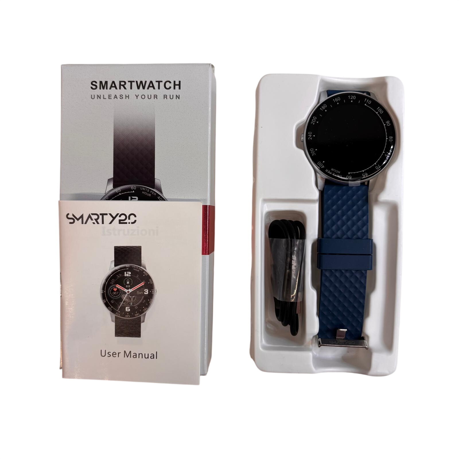 Acheter Montre connectée Smarty 2.0 Warm up - SW008C Bleue Très bon état - 35,00 € Montre connectée Smarty 2.0 Warm up - SW008C Bleue Très bon état reconditionné disponible sur Label Emmaüs