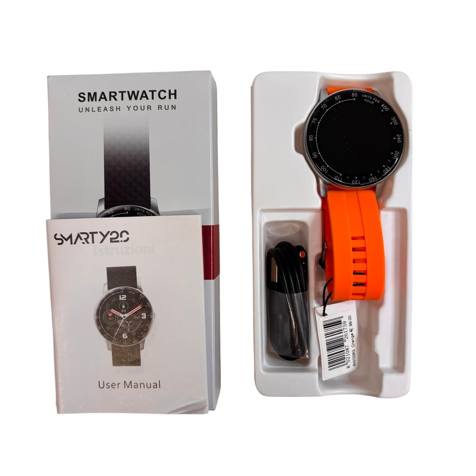 Montre connectée Smarty 2.0 Warm up - SW008G Orange Très bon état - 35,00 € Montre connectée Smarty 2.0 Warm up - SW008G Orange Très bon état reconditionné disponible sur Label Emmaüs