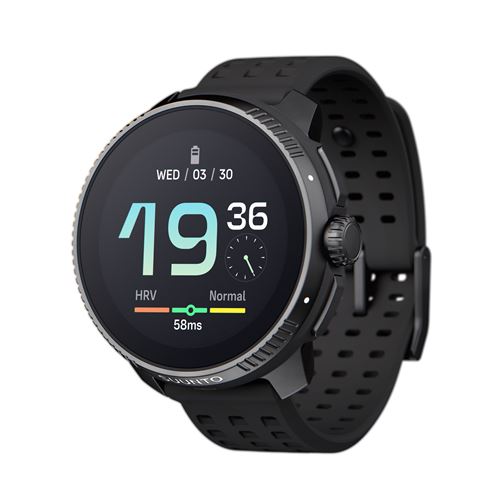 Montre connectée Suunto Race 36 mm All Black avec bracelet silicone Noir État correct Suunto reconditionné disponible sur Fnac