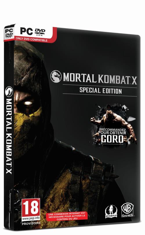 Acheter Mortal Kombat X Special Edition PC État correct - 11,90 € Mortal Kombat X Special Edition PC État correct Warner Bros. Entertainment France reconditionné disponible sur Fnac