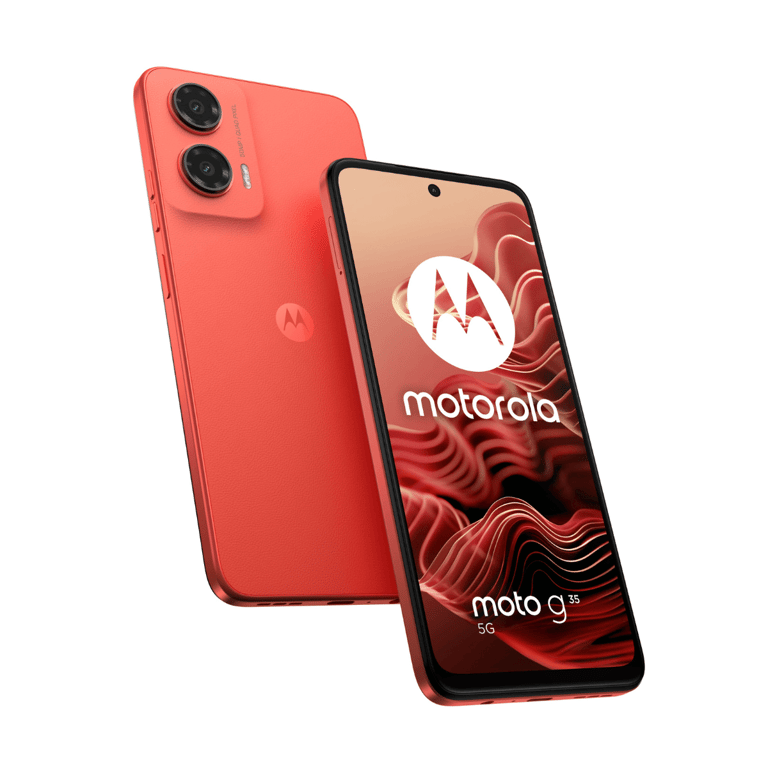 moto G35 (5G) 128 Go, Rouge, Débloqué - Excellent état Parfait état Motorola reconditionné disponible sur Pixmania
