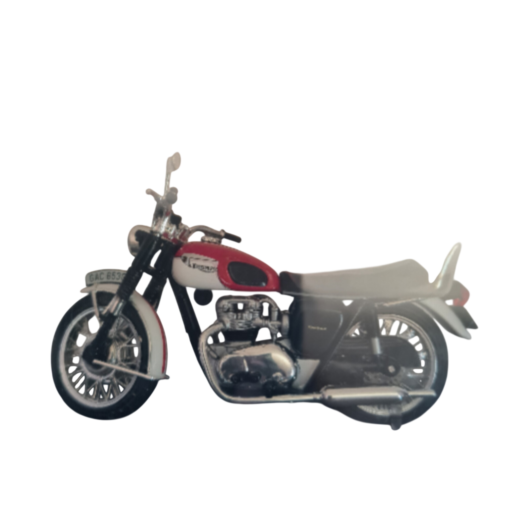 Acheter Moto Miniature Triumph T120 Bonneville 1967 – Modèle de Collection Bon état - 15,00 € Moto Miniature Triumph T120 Bonneville 1967 – Modèle de Collection Bon état reconditionné disponible sur Label Emmaüs