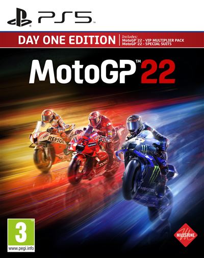 MotoGP 22 Day One Edition PS5 État correct - 19,95 € MotoGP 22 Day One Edition PS5 État correct Koch Media reconditionné disponible sur Fnac