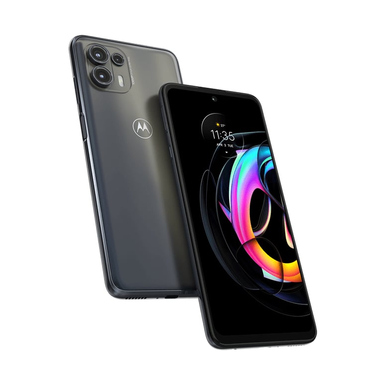 Motorola edge 20 Lite 17 cm (6.7 ) Double SIM Android 11 5G USB Type-C 8 Go 128 Go 5000 mAh Graphite - Excellent état Parfait état Motorola reconditionné disponible sur Pixmania