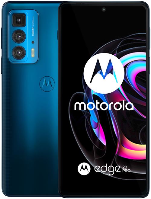 Motorola Edge 20 Pro - 5G smartphone - double SIM - RAM 12 Go / Mémoire interne 256 Go - écran OLED - 6.7" - 2400 x 1080 pixels (144 Hz) - 3 x caméras arrière 108 MP, 8 MP, 8 MP - front camera 32 MP - bleu nuit État correct Motorola reconditionné disponible sur Fnac | Dero