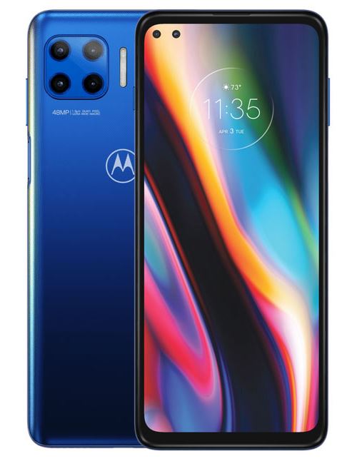 Motorola Moto G 5G Plus - 5G smartphone - double SIM - RAM 4 Go / Mémoire interne 64 Go - microSD slot - Écran LCD - 6.7" - 2520 x 1080 pixels (90 Hz) - 4x caméras arrière 48 MP, 5 MP, 8 MP, 2 MP - 2x front cameras 16 MP, 8 MP - bleu surf État correct Motorola reconditionné disponible sur Fnac