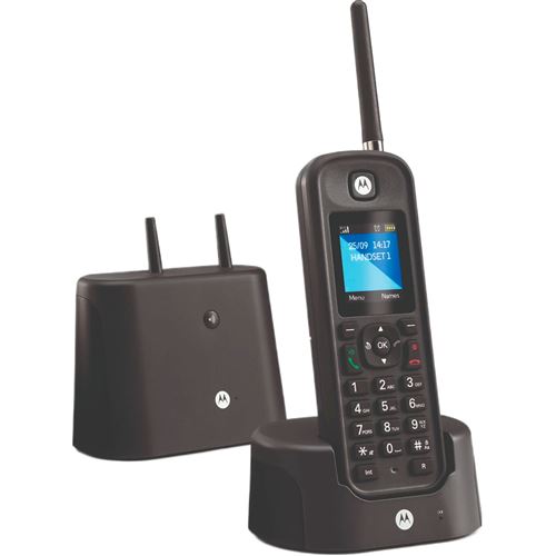 Motorola O201 - Téléphone sans fil avec ID d'appelant - DECTGAP - (conférence) à trois capacité d'appel - noir État correct Motorola reconditionné disponible sur Fnac