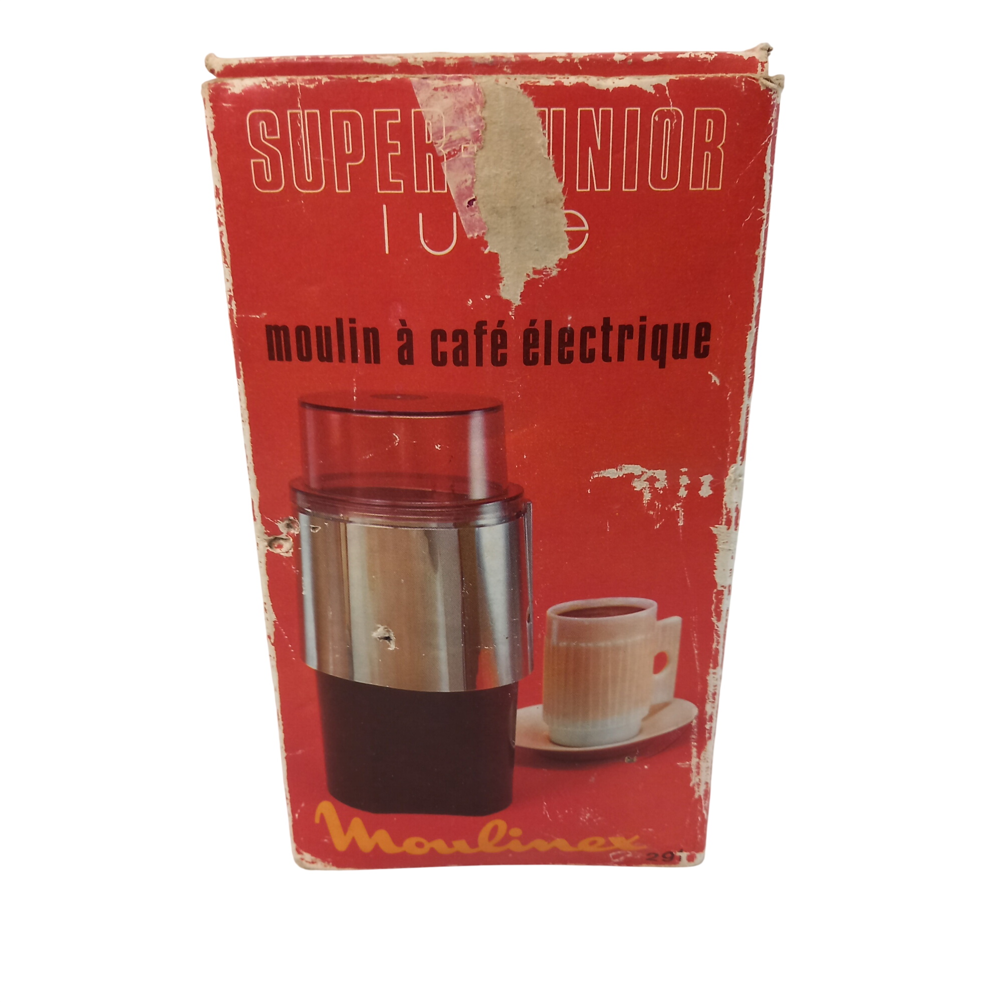Moulin à café électrique VINTAGE noir et chromé, modèle "super junior luxe", de marque Moulinex (années 1970) Bon état - 21,00 € Moulin à café électrique VINTAGE noir et chromé, modèle "super junior luxe", de marque Moulinex (années 1970) Bon état reconditionné disponible sur Label Emmaüs