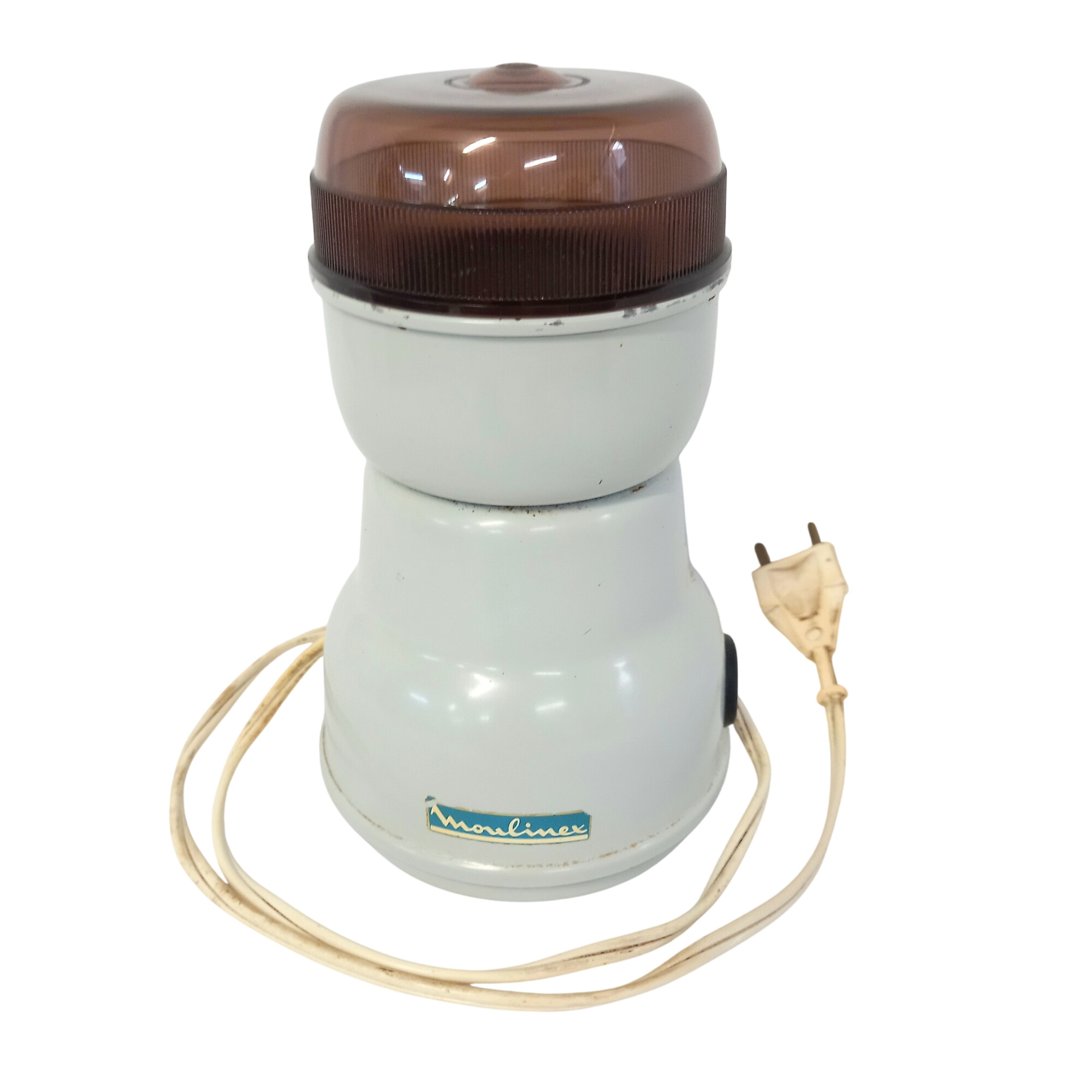 Moulin électrique à café ou multifonction, de marque Moulinex, objet vintage Bon état - 24,00 € Moulin électrique à café ou multifonction, de marque Moulinex, objet vintage Bon état reconditionné disponible sur Label Emmaüs