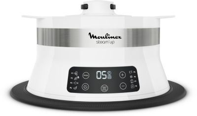 Moulinex - Cuiseur Vj504010r Steam Up Blanc Inox 8 Programmes Automatiques Parfait état reconditionné disponible sur Boulanger