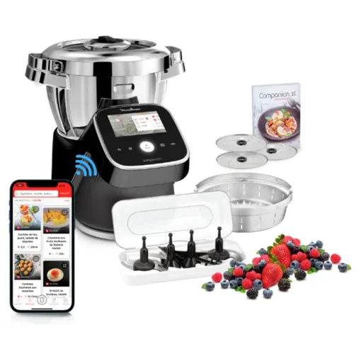 Moulinex I-Companion Touch Pro HF93D8 1550 W 4,5 L Noir et Acier inoxydable Bon état reconditionné disponible sur Rakuten