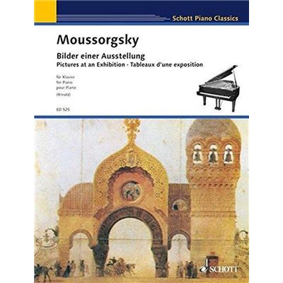 Moussorgsky Modeste - Tableaux d'une exposition - Piano État correct Schott reconditionné disponible sur Fnac