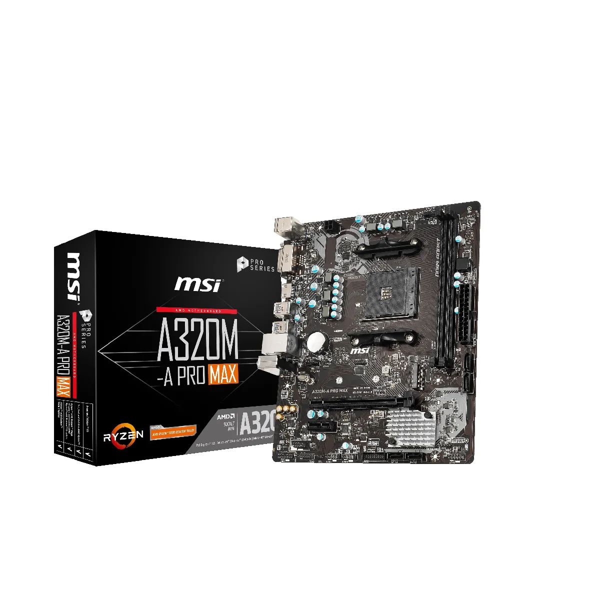 MSI A320 PRO MAX Reconditionné - 95,00 € MSI A320 PRO MAX Reconditionné MSI reconditionné disponible sur Rue du Commerce Seconde Vie