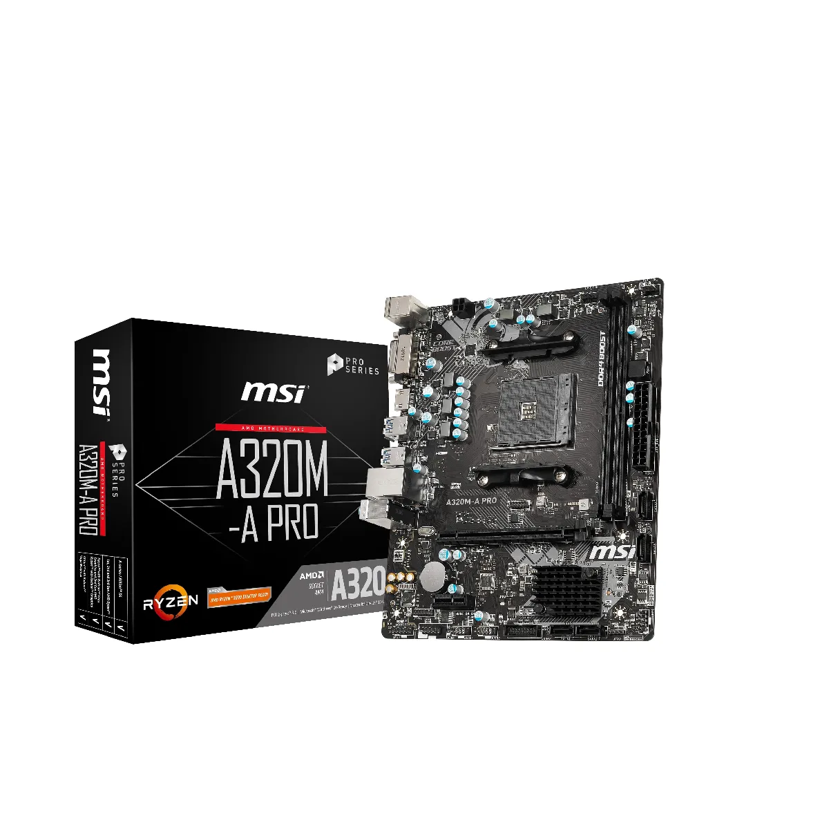 MSI A320 PRO Reconditionné - 89,00 € MSI A320 PRO Reconditionné MSI reconditionné disponible sur Rue du Commerce Seconde Vie