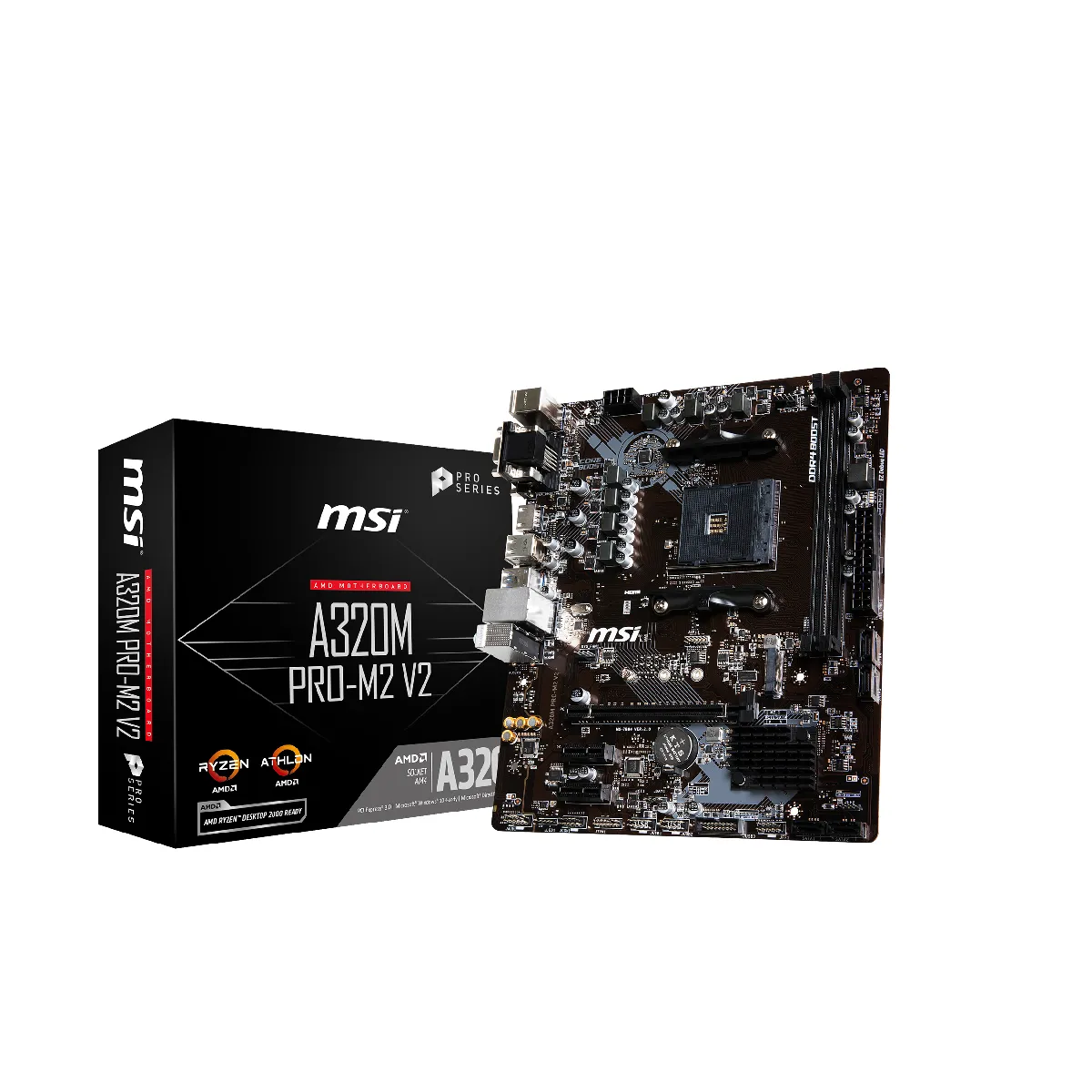 Msi A320M PRO-M2 V2 Reconditionné - 107,00 € Msi A320M PRO-M2 V2 Reconditionné MSI reconditionné disponible sur Rue du Commerce Seconde Vie