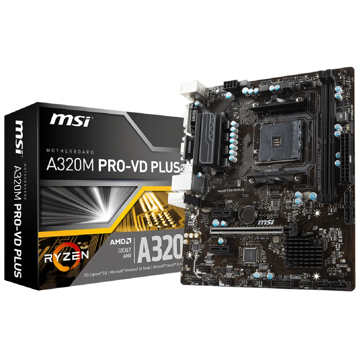 Msi A320M PRO-VD PLUS Reconditionné - 91,99 € Msi A320M PRO-VD PLUS Reconditionné MSI reconditionné disponible sur Rue du Commerce Seconde Vie