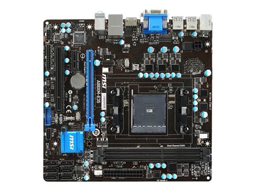 MSI A88XM-E35 V2 - Carte-mère - micro ATX - Socket FM2+ - AMD A88X Chipset - USB 3.0 - Gigabit LAN - carte graphique embarquée (unité centrale requise) - audio HD (8 canaux) État correct MSI reconditionné disponible sur Fnac