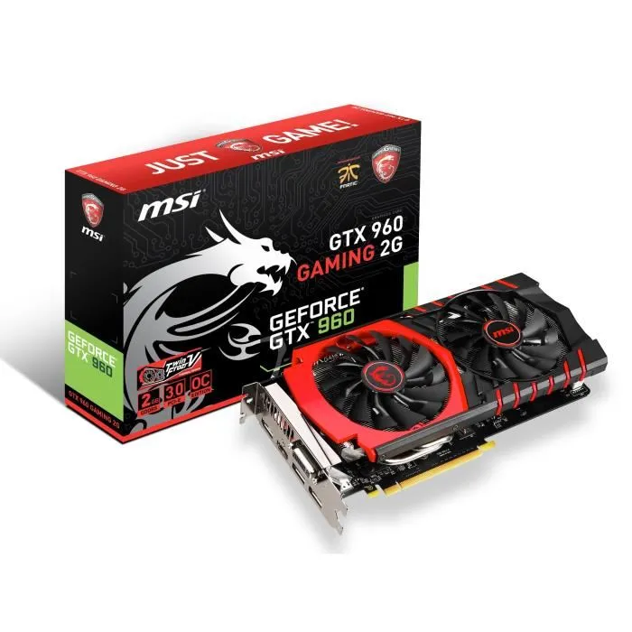 MSI GeForce GTX 960 Gaming 2Go DDR5 Reconditionné - 85,00 € MSI GeForce GTX 960 Gaming 2Go DDR5 Reconditionné MSI reconditionné disponible sur Cdiscount Seconde Vie | Dero