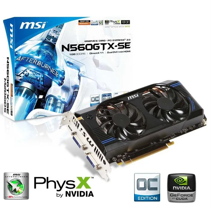 MSI GeForce GTX560-SE 1Go GDDR5 Reconditionné - 55,00 € MSI GeForce GTX560-SE 1Go GDDR5 Reconditionné MSI reconditionné disponible sur Cdiscount Seconde Vie