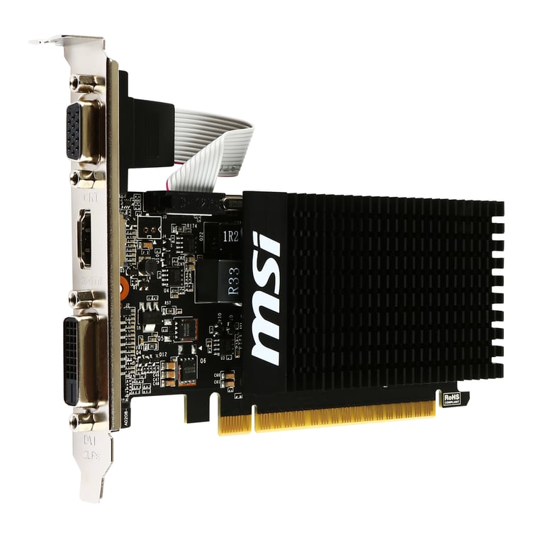 MSI GT 710 2GD3H LP carte graphique NVIDIA GeForce GT 710 2 Go GDDR3 - Excellent état Parfait état MSI reconditionné disponible sur Pixmania