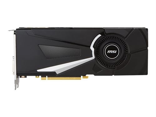 MSI GTX 1080 AERO 8G OC - Carte graphique - GF GTX 1080 - 8 Go GDDR5X - PCIe 3.0 x16 - DVI, HDMI, 3 x DisplayPort État correct MSI reconditionné disponible sur Fnac