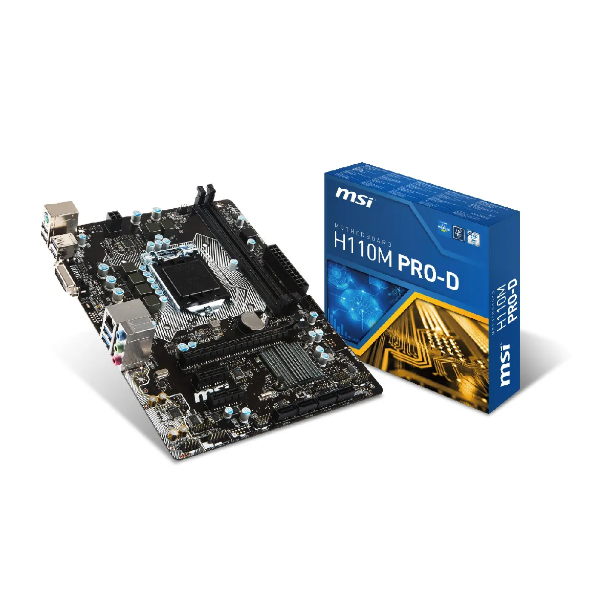 Msi H110M PRO-D Reconditionné - 85,00 € Msi H110M PRO-D Reconditionné MSI reconditionné disponible sur Rue du Commerce Seconde Vie