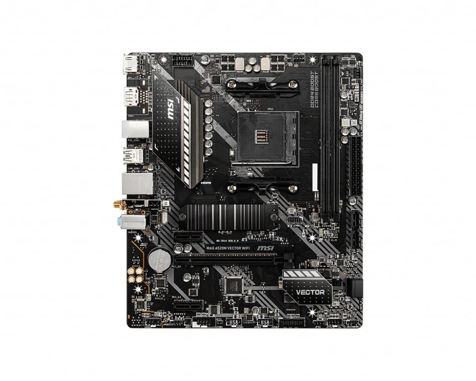 MSI MAG A520M VECTOR WIFI carte mère AMD A520 Emplacement AM4 micro ATX - Excellent état Parfait état MSI reconditionné disponible sur Pixmania