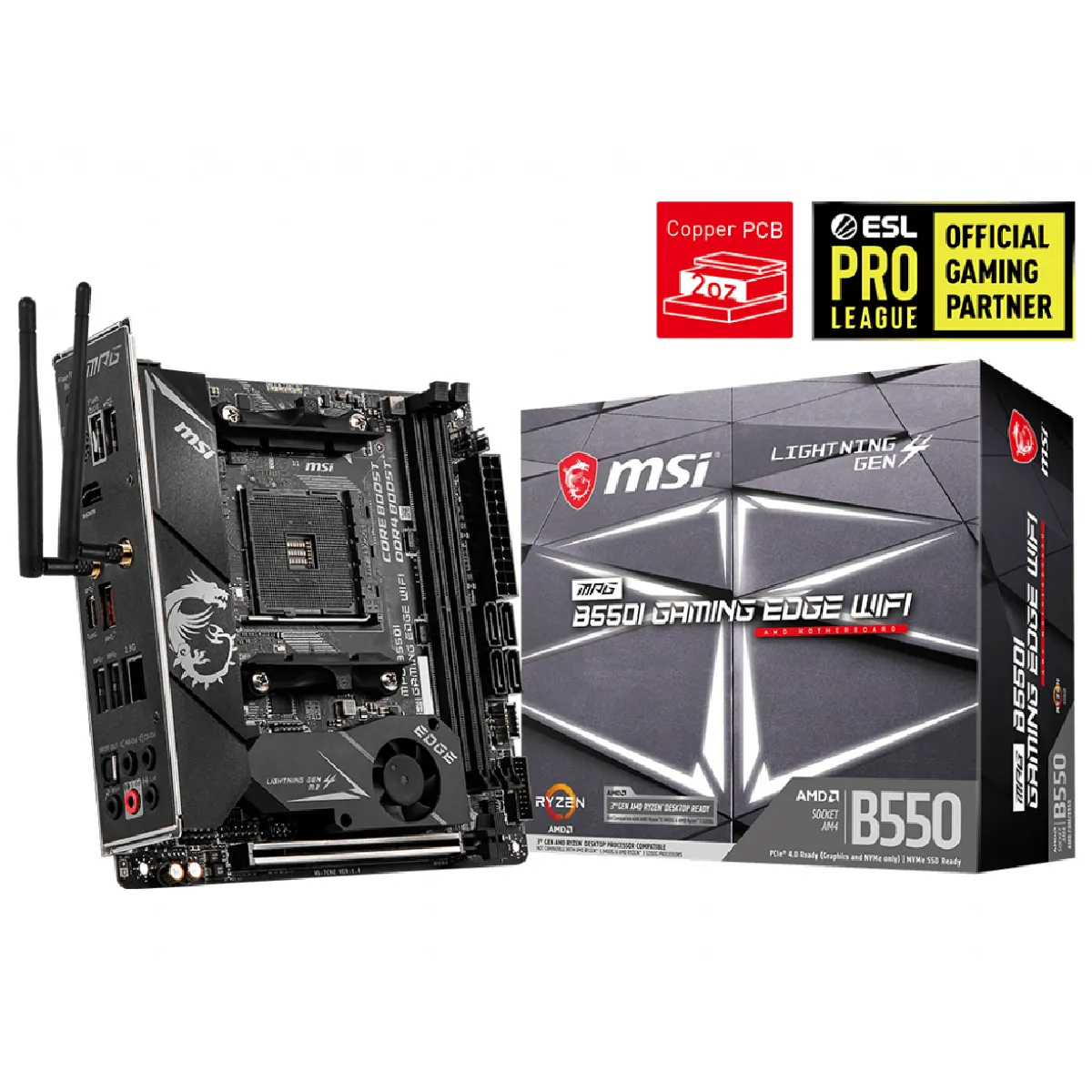 Msi MPG B550I Gaming Edge Wifi Reconditionné - 299,00 € Msi MPG B550I Gaming Edge Wifi Reconditionné MSI reconditionné disponible sur Rue du Commerce Seconde Vie