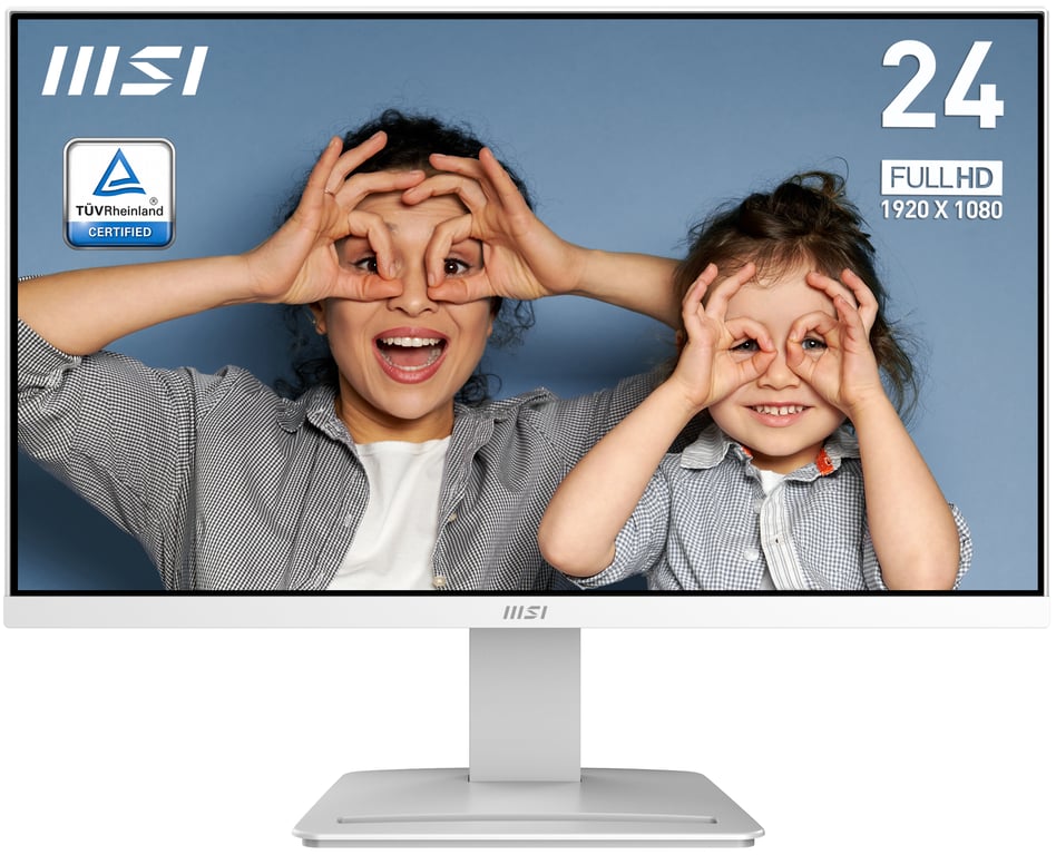 MSI Pro MP2412W écran plat de PC 60,5 cm (23.8 ) 1920 x 1080 pixels Full HD LCD Blanc - Excellent état Parfait état MSI reconditionné disponible sur Pixmania