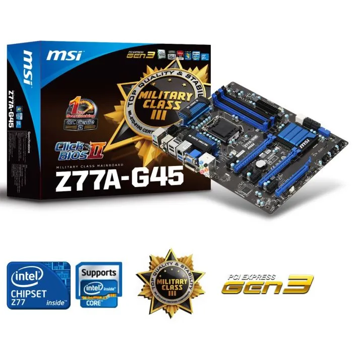 MSI Z77A-G45 Reconditionné MSI reconditionné disponible sur Cdiscount Seconde Vie