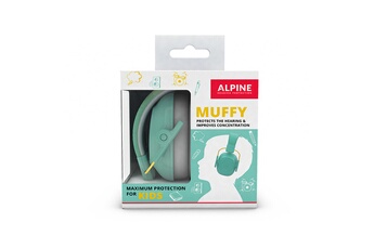 Muffy - Casque antibruit enfant menthe Bon état Alpine reconditionné disponible sur Darty