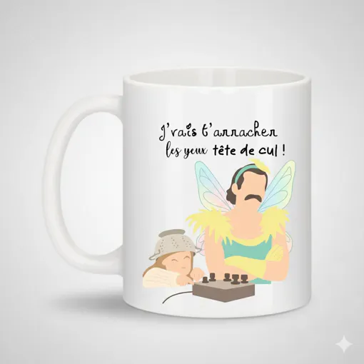 Mug "J'Vais T'Arracher Les Yeux Tête De Cul" Mème Viral Tasse Humour Absurde Fée  Cadeau Décalé Culte Internet occasion reconditionné disponible sur Rakuten