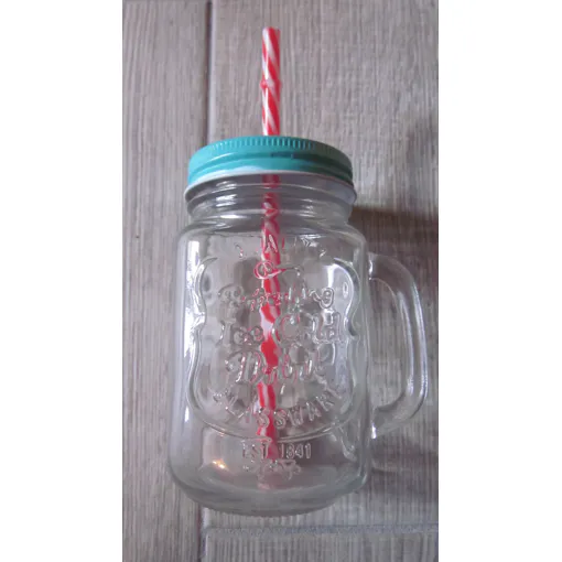 Acheter Mug En Verre Avec Paille Et Couvercle. occasion - 14,99 € Mug En Verre Avec Paille Et Couvercle. occasion reconditionné disponible sur Rakuten