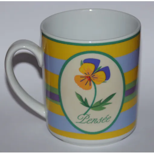 Mug Guy Degrenne Sucré-Salé "Rayures" Pensée Bon état reconditionné disponible sur Rakuten