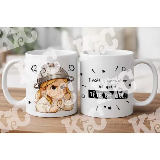 Mug Humour Rigolo "Tête De Cul" Cadeau Original occasion reconditionné disponible sur Rakuten