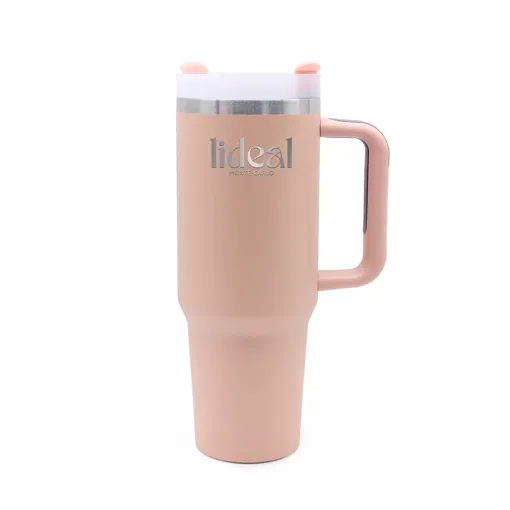 Mug Isotherme Rose / Sable Avec Paille 1,2l Gourde Acier Inoxydable Sans Bpa Gourde Isotherme Design Anti-Fuite Étanche Tasse Isotherme Avec Poignée Pour Voyage Voiture Travail Sports Bon état reconditionné disponible sur Rakuten