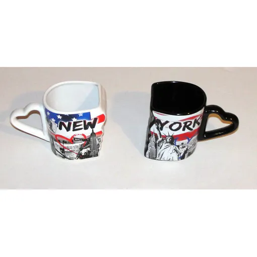 Mug New York Qui S'assemble Chope Poignée En Coeur occasion reconditionné disponible sur Rakuten