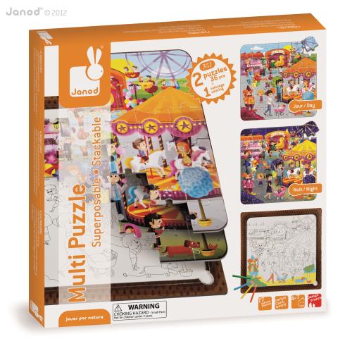 Multi Puzzle Janod Fête Foraine État correct reconditionné disponible sur Fnac