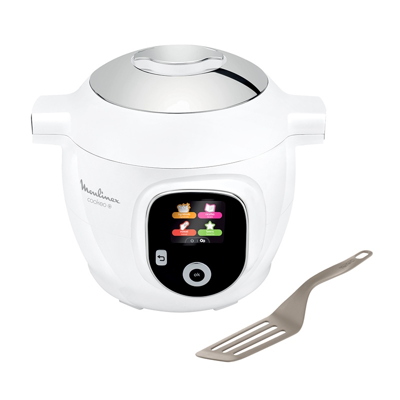 Multicuiseur Moulinex Cookeo 80 Recettes + Spatule Bon état - 199,99 € Multicuiseur Moulinex Cookeo 80 Recettes + Spatule Bon état reconditionné disponible sur Electro Depot