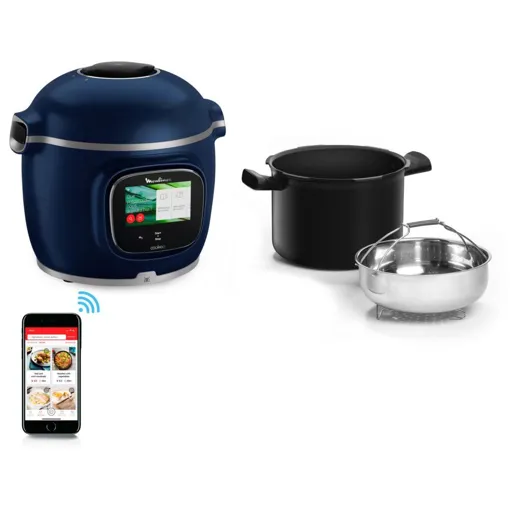 Multicuiseur Moulinex Cookeo Touch Wifi pro bleu CE943410 Bon état reconditionné disponible sur Rakuten