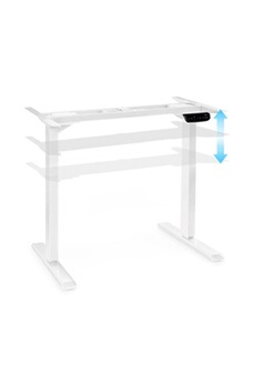 Multidesk Comfort Bureau électrique à hauteur & largeur réglable - Blanc Bon état OneConcept reconditionné disponible sur Darty