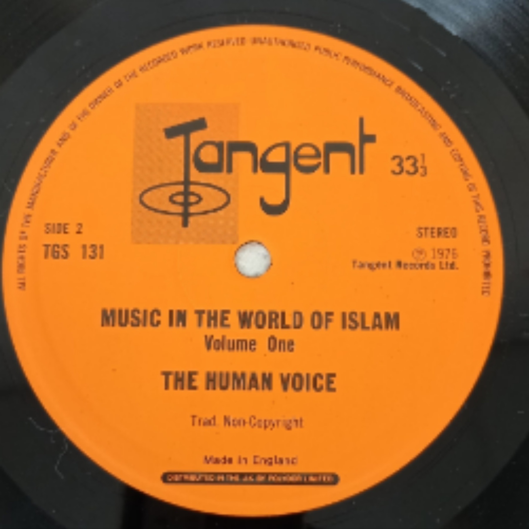 Voir photo 6 de Music in the World of Islam.The Humen voice. Tengent records. TGS 131. Music in the World of Islam.The Humen voice. Tengent records. TGS 131. Bon état reconditionné photo 6