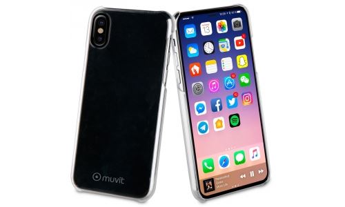 Muvit Crystal - Coque de protection pour téléphone portable - polycarbonate - transparent - pour Apple iPhone X, XS État correct reconditionné disponible sur Fnac