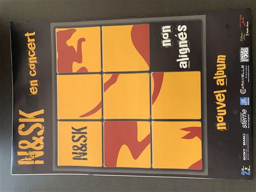 N&SK - Non Alignés - En Concert - 40x60cm - Affiche État correct reconditionné disponible sur Fnac