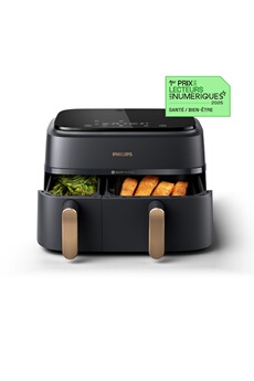 NA352/00 Airfryer 9L noir double panier Bon état Philips reconditionné disponible sur Darty